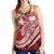 Polynesian Samoa Women's Racerback Tank - Summer Plumeria (Red) - Polynesian Pride