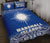 Marshall Islands Quilt Bed Set - Marshall Islands Flag Polynesian Tattoos Blue Fog Style - Polynesian Pride