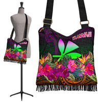 Polynesian Hawaii Kanaka Maoli Crossbody Boho Handbag - Summer Hibiscus - Polynesian Pride