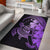 Hawaii Turtle Map Polynesian Area Rug Safety AH Rug Violet - Polynesian Pride