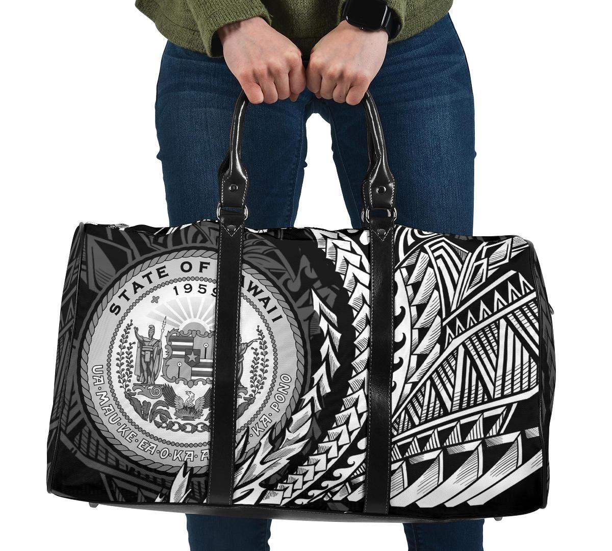 Hawaii Travel Bag - Wings Style Travel Bag - Black - Hawaii One size Black - Polynesian Pride