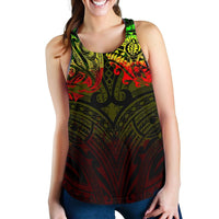 New Zealand Women'S Racerback Tank, Maori Polynesian Tattoo Reggage Art - Polynesian Pride