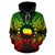 Cook Islands Polynesian ll Over Hoodie Map Reggae - Polynesian Pride