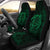 Hawaii Car Seat Covers - Hawaii Turtle Map Hibiscus Poly Green - Polynesian Pride