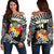 Mate Ma'a Tonga Rugby Women's Off Shoulder Sweater Polynesian Unique Vibes - Black Black - Polynesian Pride