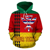 Hawaii Kanaka Flag Custom Hoodie - Polynesian Pride