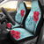 Hawaii Polynesian Turtle Hibiscus Blue Car Seat Cover - Bless Style - Polynesian Pride