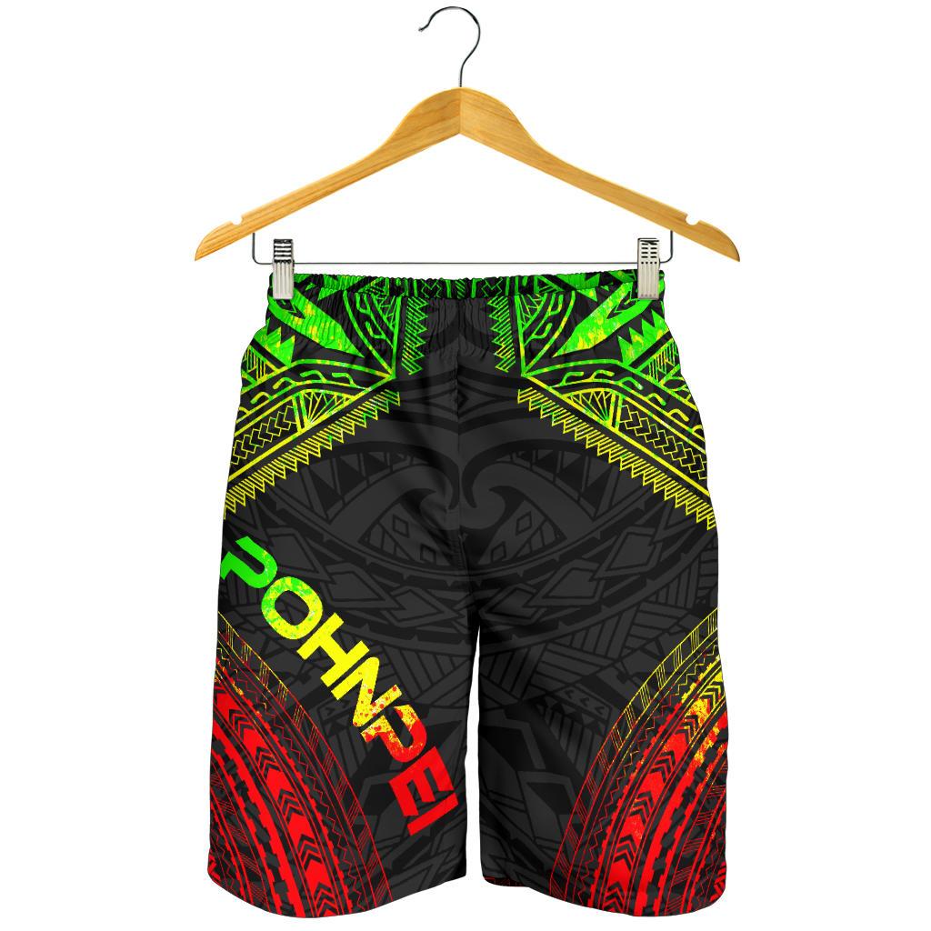 Pohnpei Men's Shorts - Polynesian Chief Reggae Version - Polynesian Pride