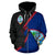 Guam Zip up Hoodie Guam Flag Grunge Special Custom (Chamorro) LT6 - Polynesian Pride