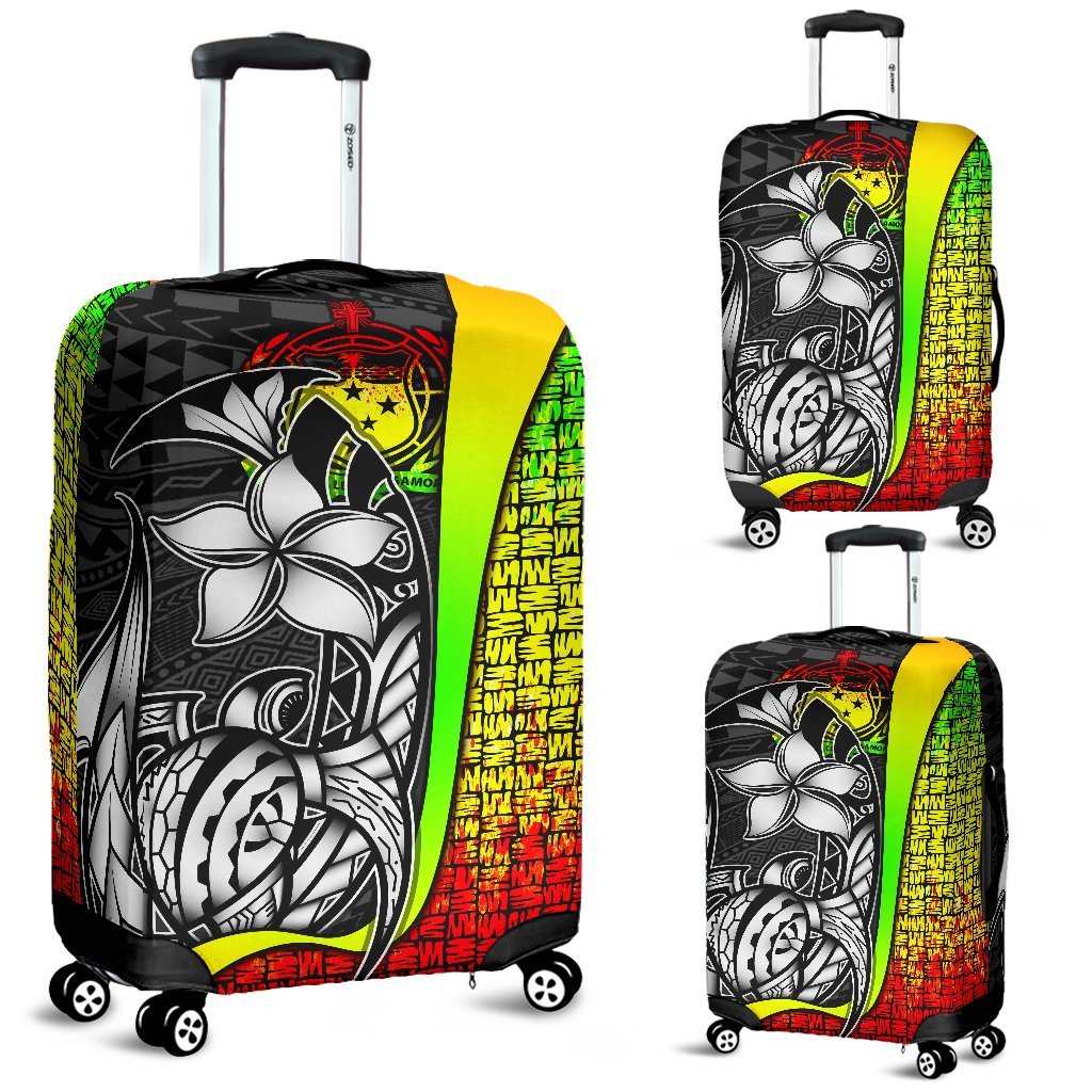 Samoa Polynesian Luggage Covers Reggae - Turtle With Hook Reggae - Polynesian Pride