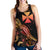 Wallis And Futuna Polynesian Women Tank Top - Turtle With Blooming Hibiscus Gold - Polynesian Pride