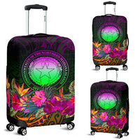 Northern Mariana Islands Polynesian Luggage Covers - Summer Hibiscus - Polynesian Pride
