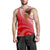 American Samoa Polynesian Men's Tank Top - Bald Eagle (Red) - Polynesian Pride