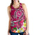 Tahiti Custom Personalised Women's Racerback Tank - Turtle Plumeria (Pink) - Polynesian Pride