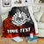 Tahiti Polynesian Personalised Premium Blanket - Vintage Polynesian Turtle - Polynesian Pride