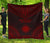 Marshall Islands Premium Quilt - Marshall Islands Flag Polynesian Chief Red Version Red - Polynesian Pride