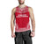 French Polynesia Men's Tank Top - Polynesian Chief Flag Version Red - Polynesian Pride