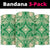 Polynesian Plumeria Mix Green Bandana 3 - Pack - Polynesian Pride