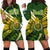 Cook Islands Women Hoodie Dress Style Turtle Rugby Green - Polynesian Pride