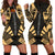 Papua New Guinea Hoodie Dress - Polynesian Tattoo Gold Gold - Polynesian Pride