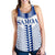 Manu Samoa Women's Racerback Tank Blue - White - Polynesian Pride