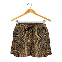 Polynesian Symmetry Gold Women's Short - Polynesian Pride