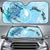 Yap State Auto Sun Shades - Custom Personalised Polynesian Turtle Under The Sea Auto Sun Shade - Yap Universal Fit Blue - Polynesian Pride