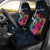 Cook Islands Polynesian Custom Personalised Car Seat Covers - Tropical Flower Universal Fit Blue - Polynesian Pride