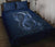 New Zealand Quilt Bed Set, Maori Manaia Quilt And Two Pillow Cases Blue Blue - Polynesian Pride