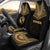 Tonga Car Seat Cover - Tonga Coat Of Arms Polynesian Chief Tattoo Gold Version Universal Fit Gold - Polynesian Pride