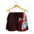 Guam Polynesian Custom Personalised Women's Shorts - Coat Of Arm With Hibiscus - Polynesian Pride