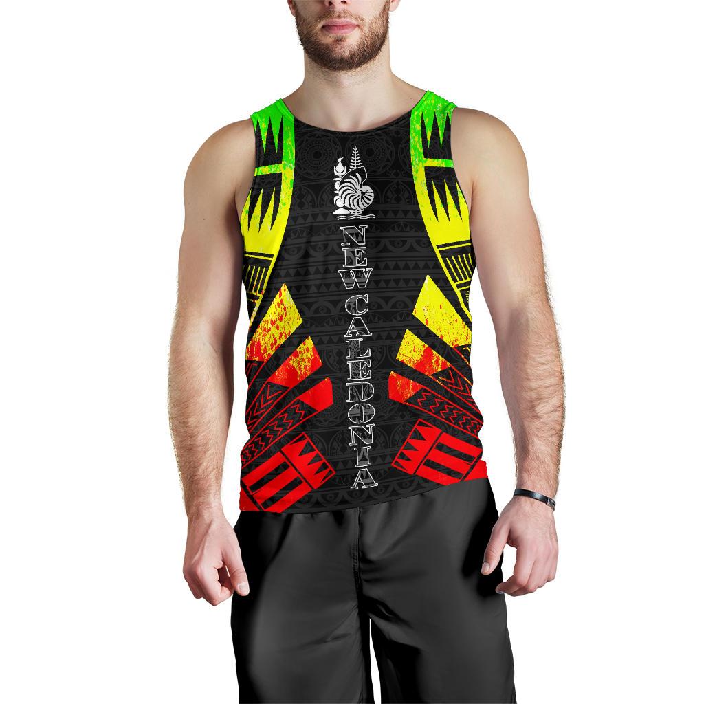 New Caledonia Men Tank Top - Polynesian Tattoo Reggae Reggae - Polynesian Pride