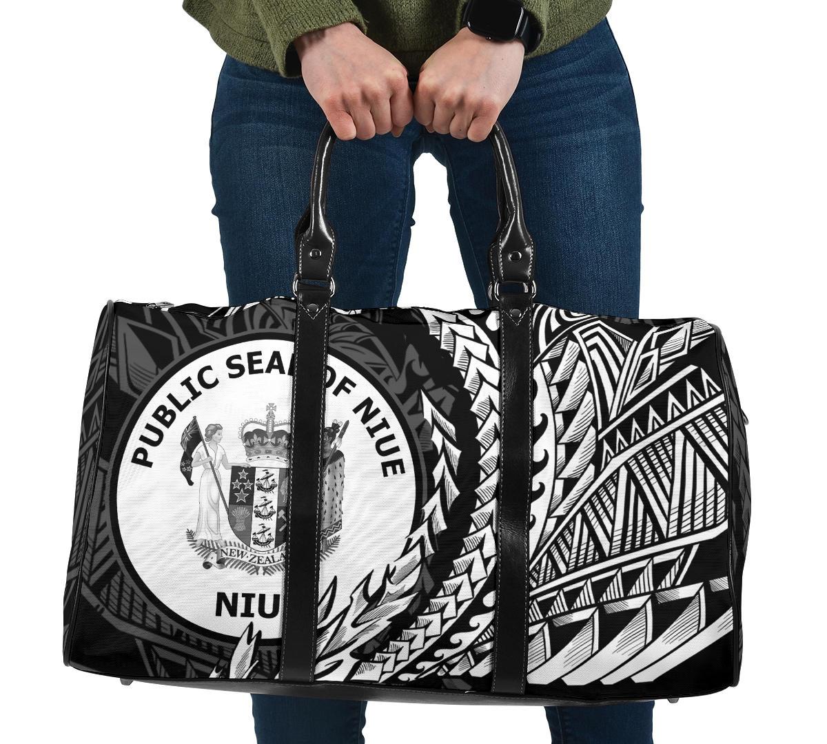 Niue Travel Bag - Wings Style Travel Bag - Black - Niue One size Black - Polynesian Pride