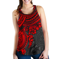 Polynesian Racerback Tank (Women) - Polynesian Red Turtle Red - Polynesian Pride