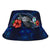 Guam Polynesian Bucket Hat - Blue Turtle Hibiscus - Polynesian Pride