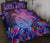 Hawaii Turtle Hibiscus Galaxy Night Quilt Bed Set - Polynesian Pride