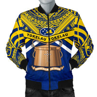 Tokelau Rugby Men Bomber Jacket Version Blue - Polynesian Pride