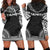 Tahiti Women's Hoodie Dress - Polynesian Black Chief Black - Polynesian Pride