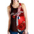 Wallis and Futuna Polynesian Women's Racerback Tank - Coat Of Arm With Hibiscus - Polynesian Pride