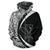 Polynesian Kanaka Maoli Map of Hawaii Zip Hoodie White Circle Style - Polynesian Pride