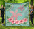 Hawaii Tropical Hibiscus Turtle Mint Style - Premium Quilt AH Turquoise - Polynesian Pride