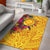 Polynesian Rugs - Vanuatu Symbols With Hibiscus - Polynesian Pride