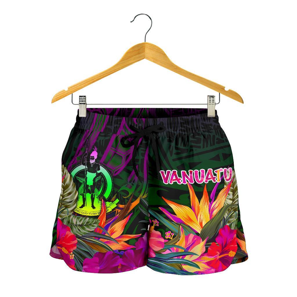 Vanuatu Women's Shorts - Summer Hibiscus - Polynesian Pride