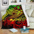 Polynesian Premium Blanket - Reggae Shark Polynesian Tattoo White - Polynesian Pride