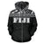 Fiji All Over Zip up Hoodie Polynesian Black Version - Polynesian Pride