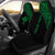 Hawaii Custom Personalised Car Seat Covers - Kanaka Maoli Polynesian Curve Green Universal Fit Green - Polynesian Pride