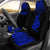 New Caledonia Custom Personalised Car Seat Covers - New Caledonia Coat Of Arms Polynesian Tattoo Fog Blue Universal Fit Blue - Polynesian Pride