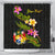 Tonga Polynesian Custom Persona Shower Curtain - Plumeria Tribal 177 x 172 (cm) Black - Polynesian Pride