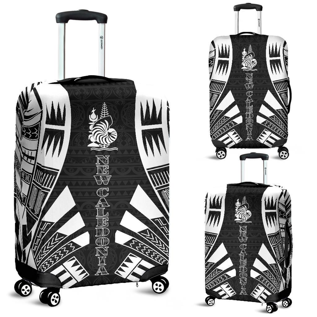 New Caledonia Luggage Cover - Polynesian Tattoo Black Black - Polynesian Pride