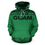 Guam All Over Hoodie Polynesian Green and Black - Polynesian Pride